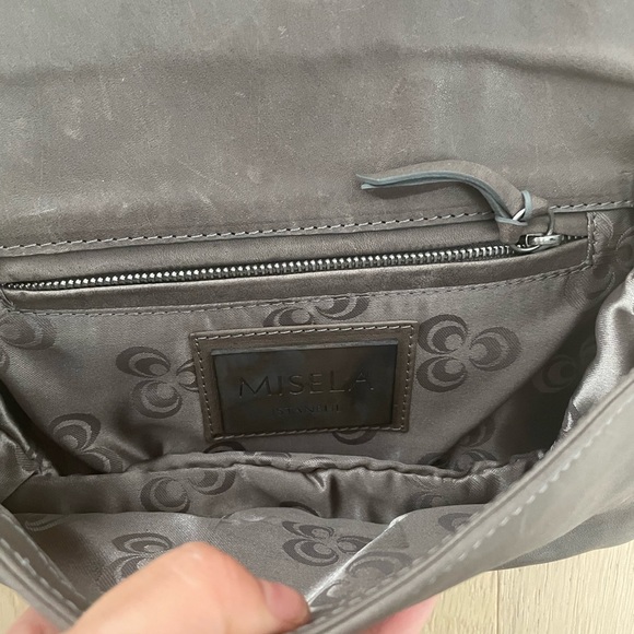 leather clutch/shoulder bag - Picture 6 of 8